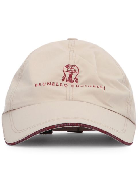 Brunello Cucinelli logo-embroidered cap Men