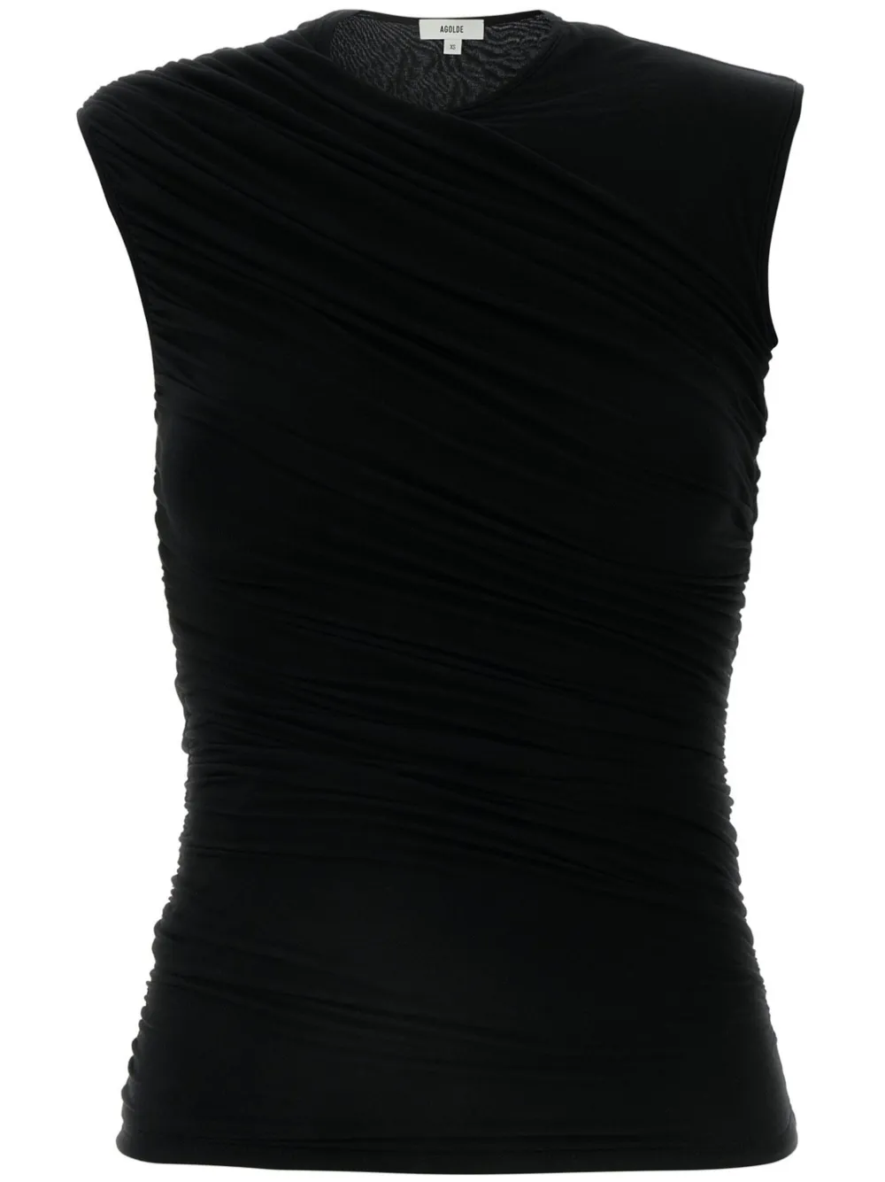 AGOLDE Ester Twist tank top | Black | Image 1