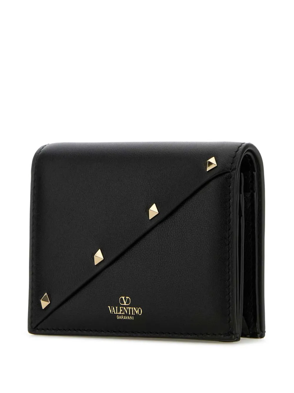 Valentino Garavani Portemonnee met rockstuds Zwart
