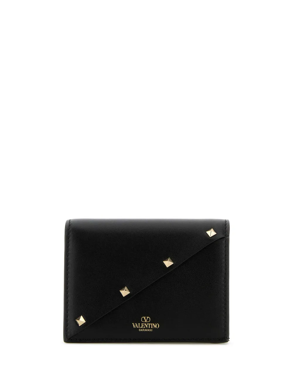 Valentino Garavani Portemonnee met rockstuds Zwart