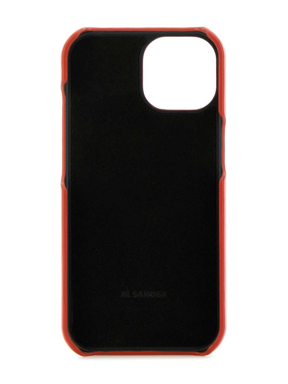 Jil Sander Leren iPhone 15 hoesje - Oranje