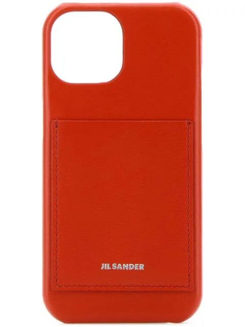 Jil Sander Capa para iPhone 15 de couro