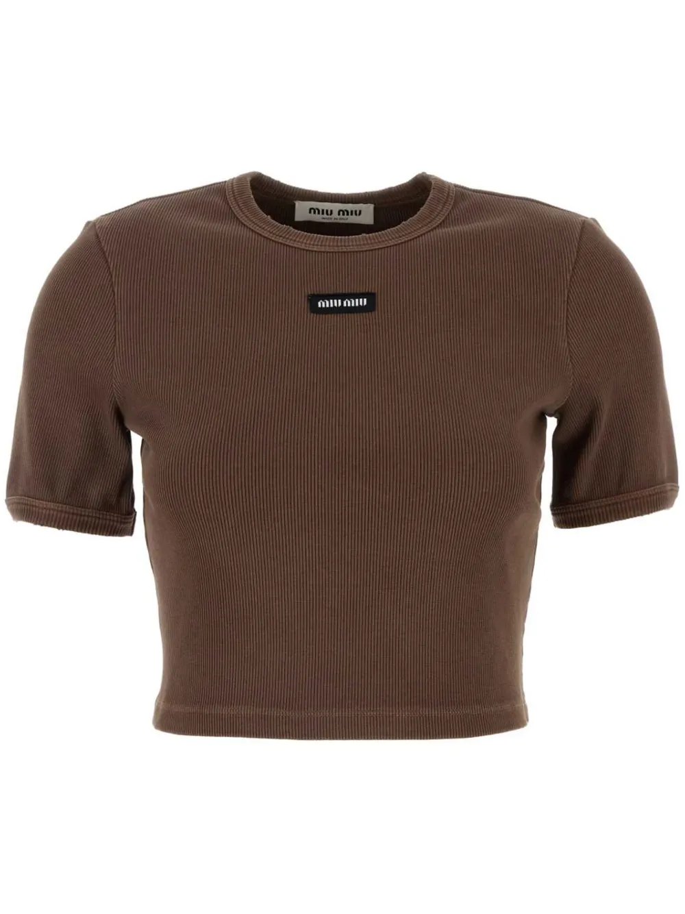 Miu Miu Geripptes Tanktop | Braun | Image 1