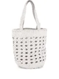 DRAGON DIFFUSION leather bucket bag - White