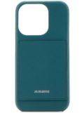 Jil Sander leather iPhone 15 Pro case - Blue