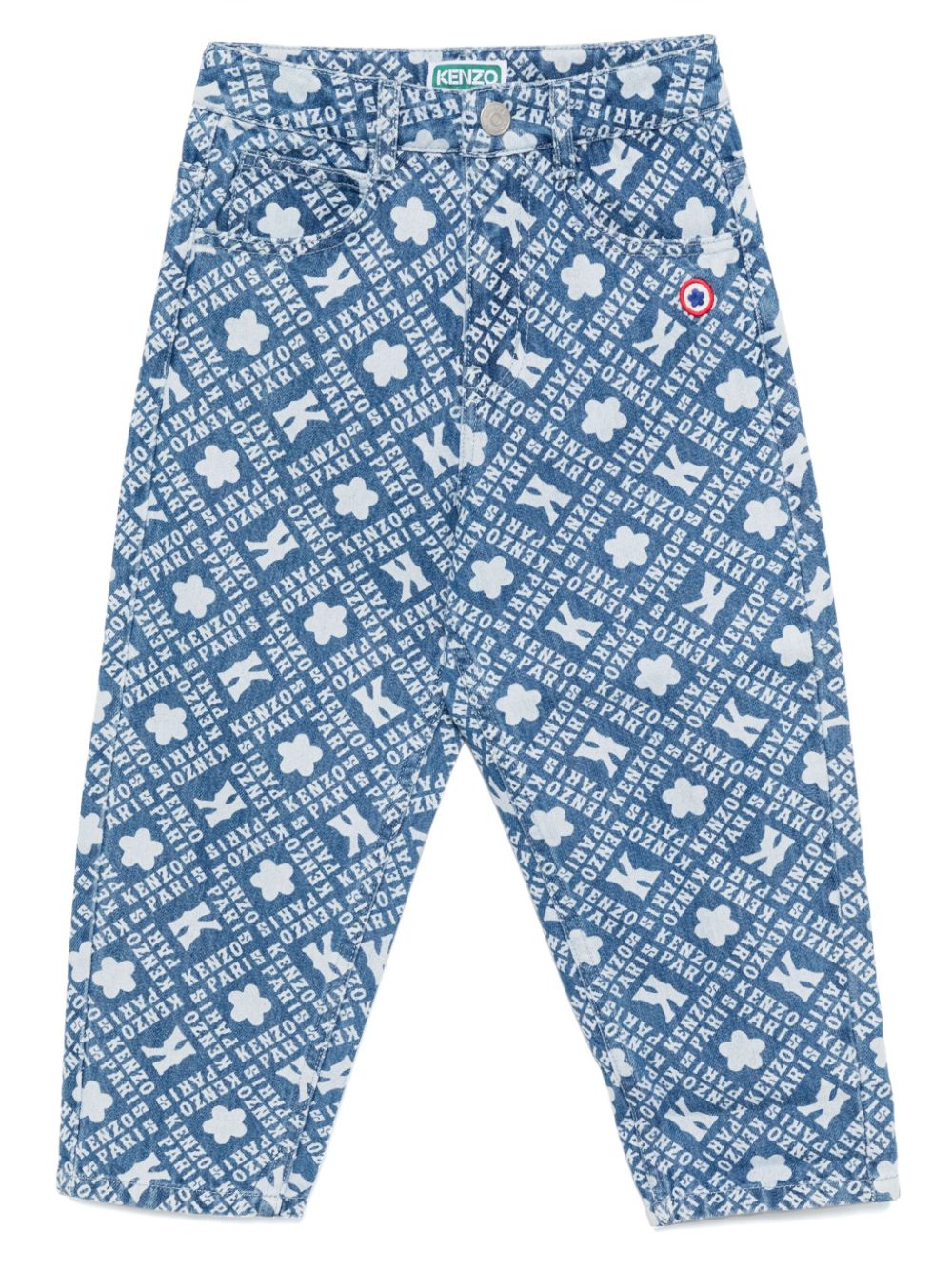 Kenzo Kids Jeans met logoprint Blauw