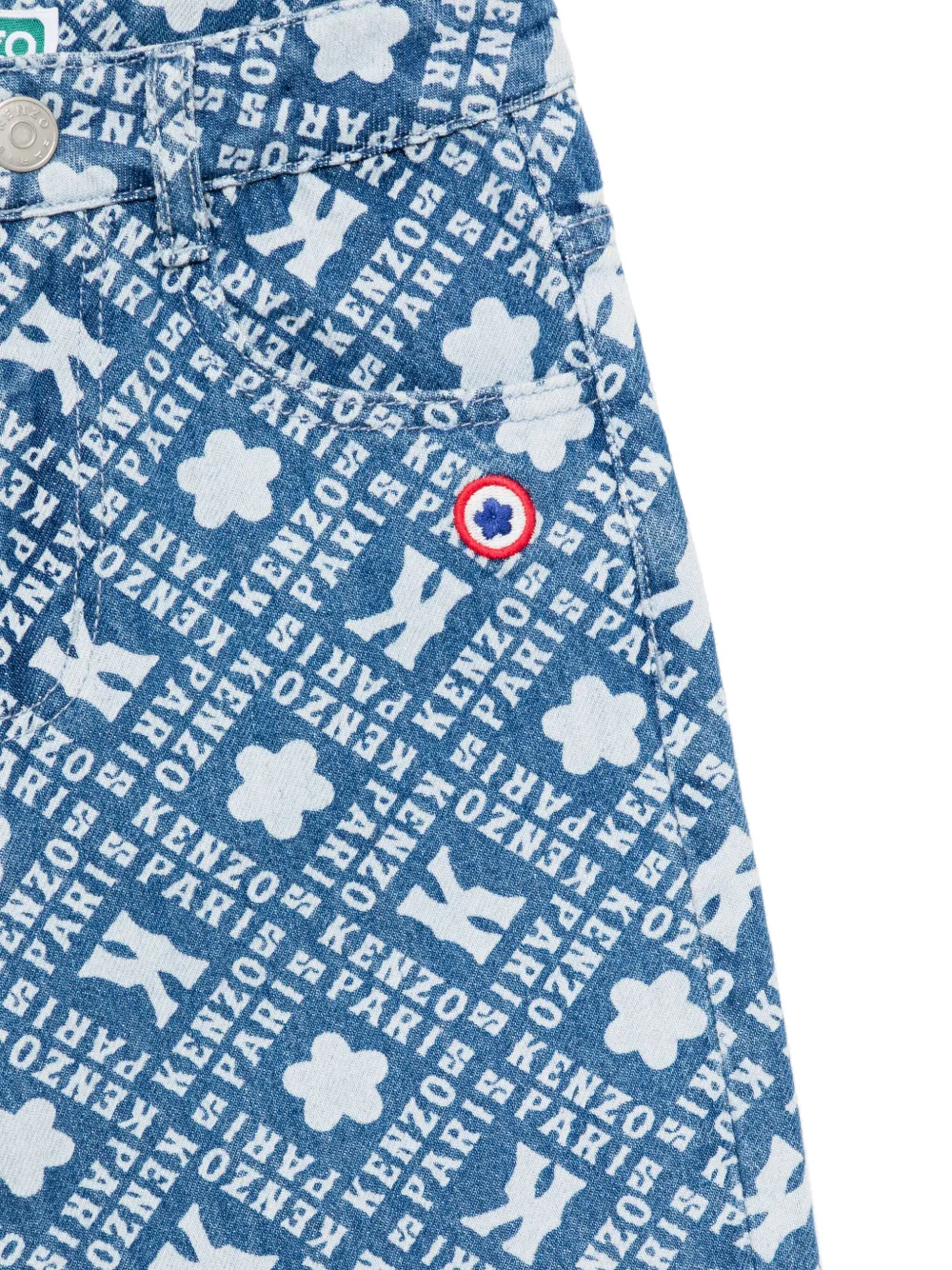 Kenzo Kids Jeans met logoprint Blauw