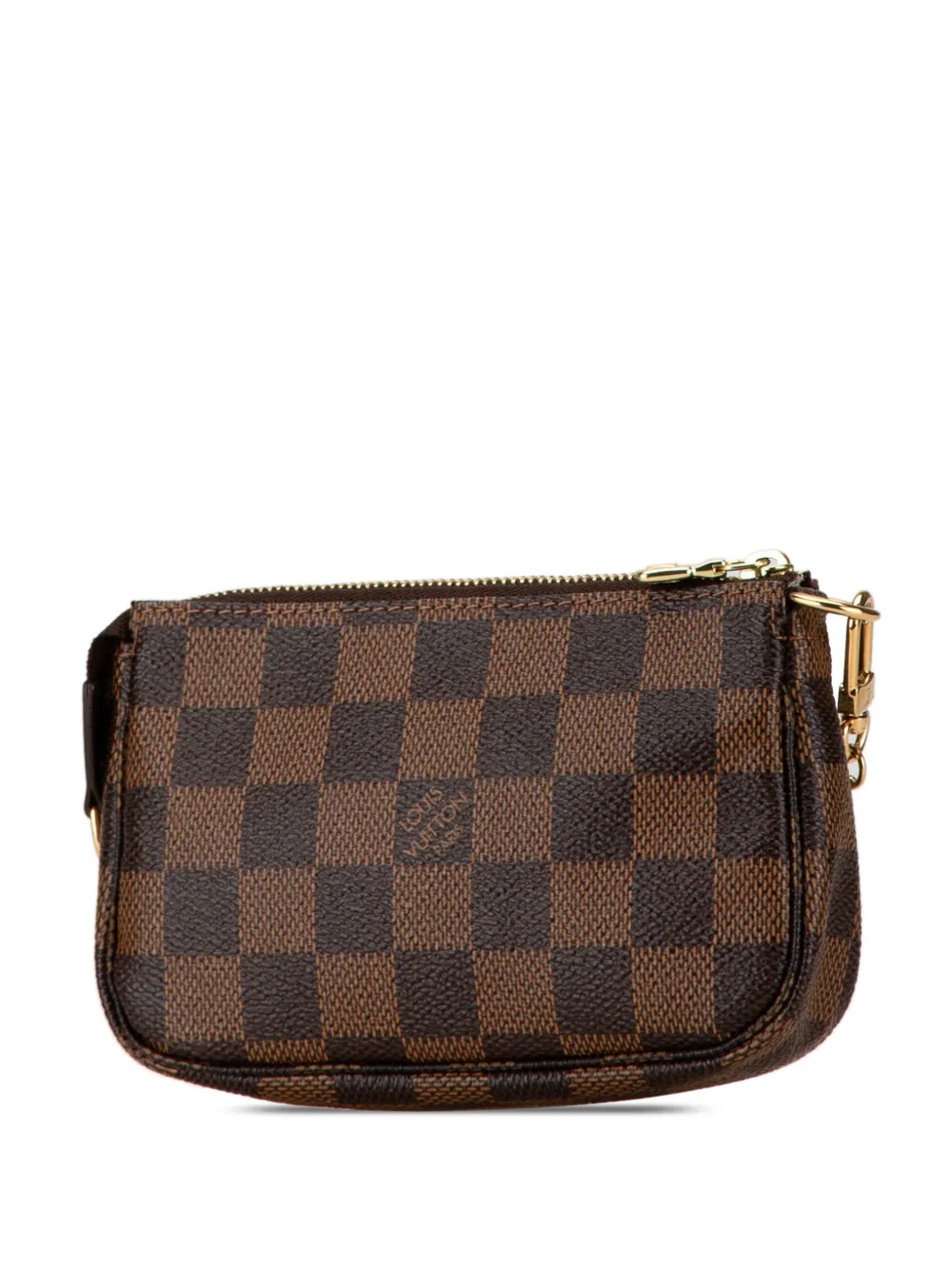 Louis Vuitton Pre-Owned 2008 Damier Ebene Trunks and Bags Mini Pochette Accessoires handbag - Bruin