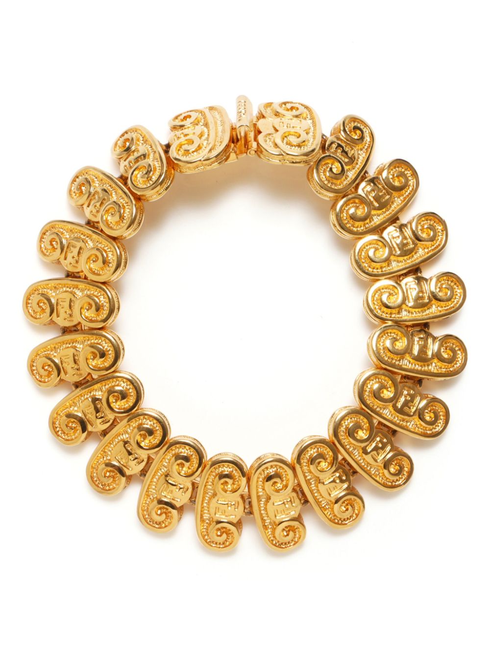 Fendi Pre-Owned 1990s logo bracelet - Gold