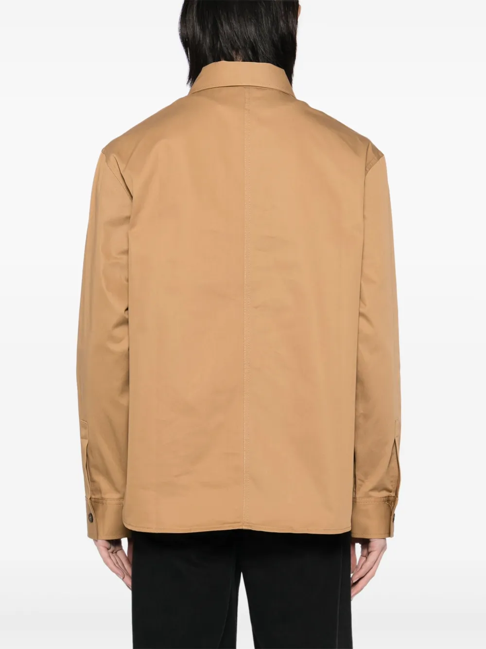 Maison Kitsuné Katoenen overhemd Bruin