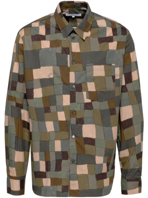 Maison Kitsuné geometric-print shirt