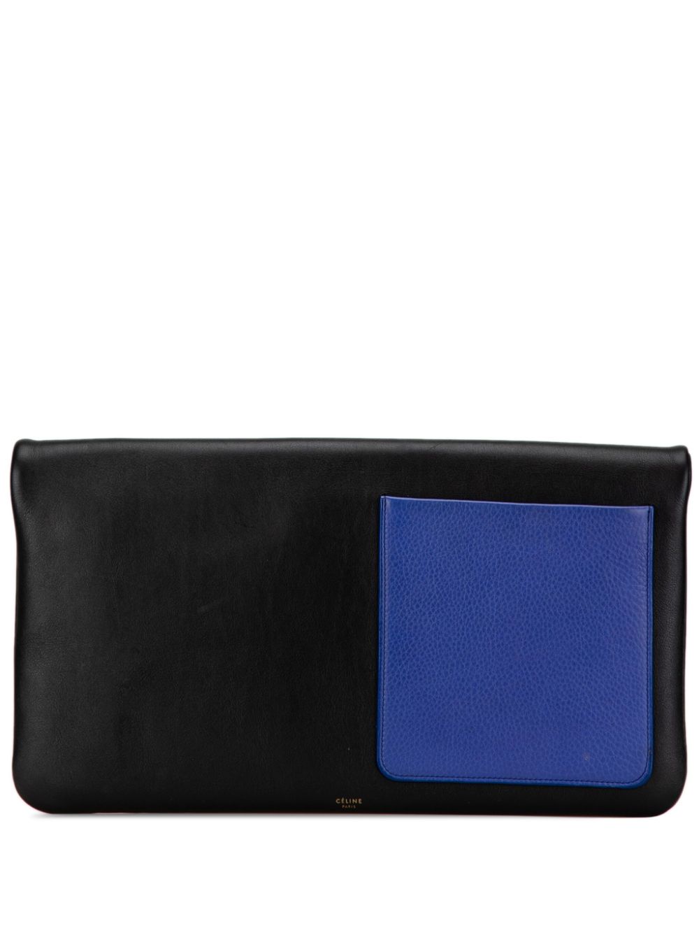 20th Century Leather Fold Over clutch bag