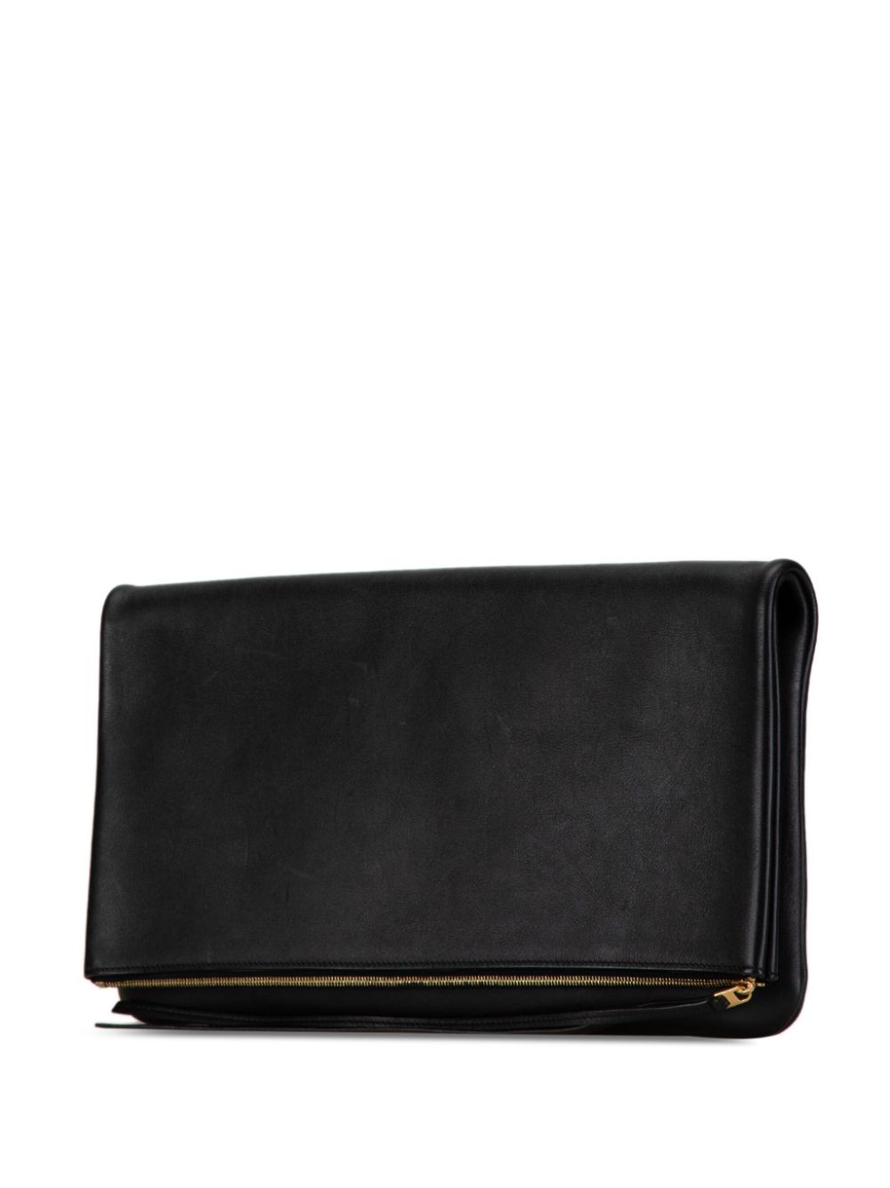 Céline Pre-Owned 20th Century Leather Fold Over clutch bag - Blauw