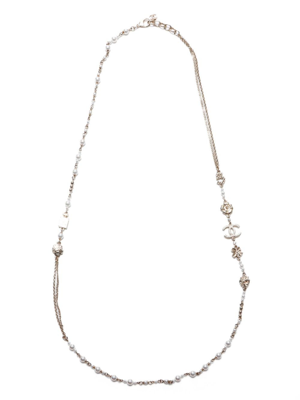 2020 CC faux-pearl necklace