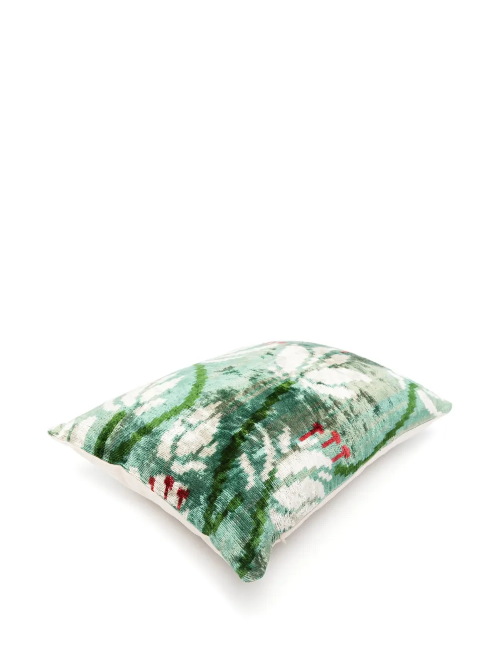 Les-Ottomans Fluwelen kussen (40 cm x 50 cm) - Beige