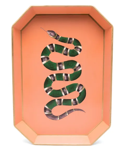 Les-Ottomans hand-painted iron tray (30cm x 43cm)