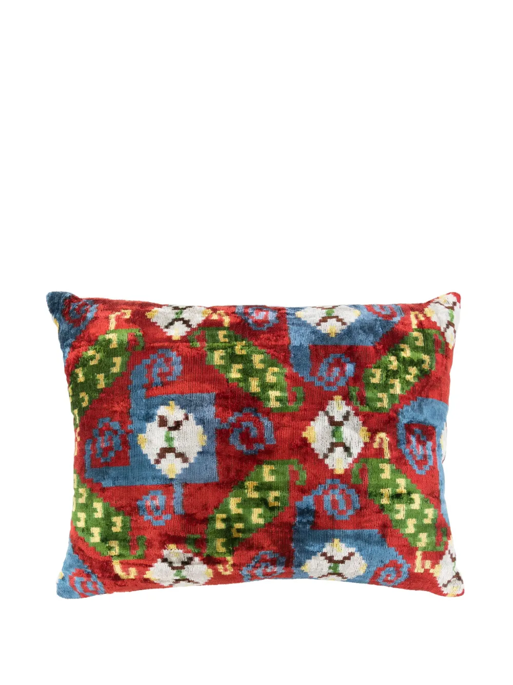 Les-Ottomans シルクベルベット クッション 50 x 40cm - レッド Les-Ottomans シルクベルベット クッション 50 x 40cm - レッド