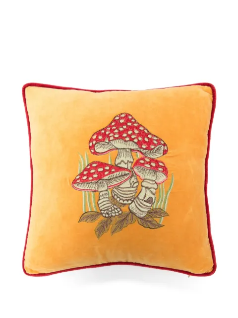Les-Ottomans embroidered velvet cushion (50cm x 50cm)