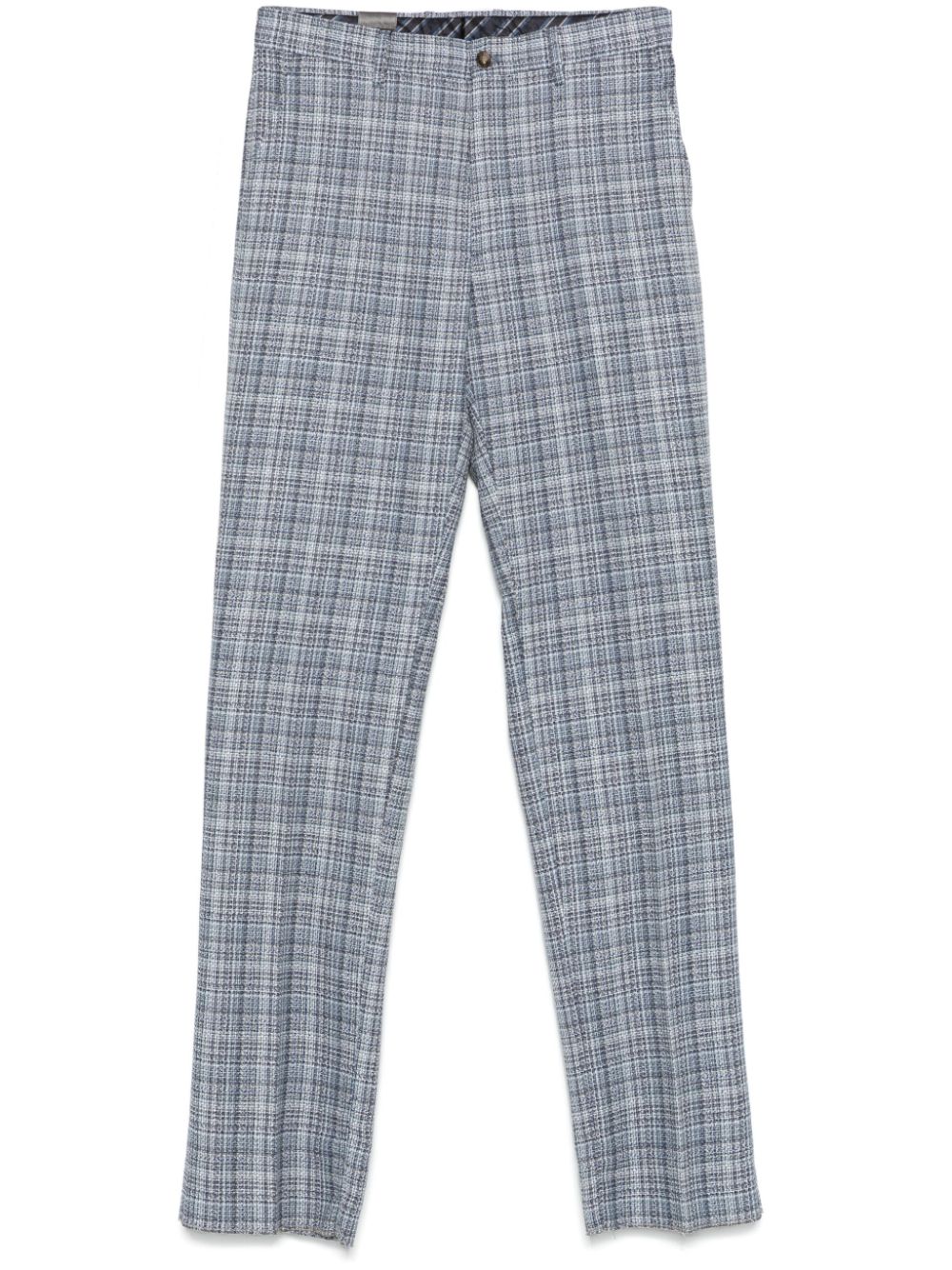 ETRO tweed trousers Blauw