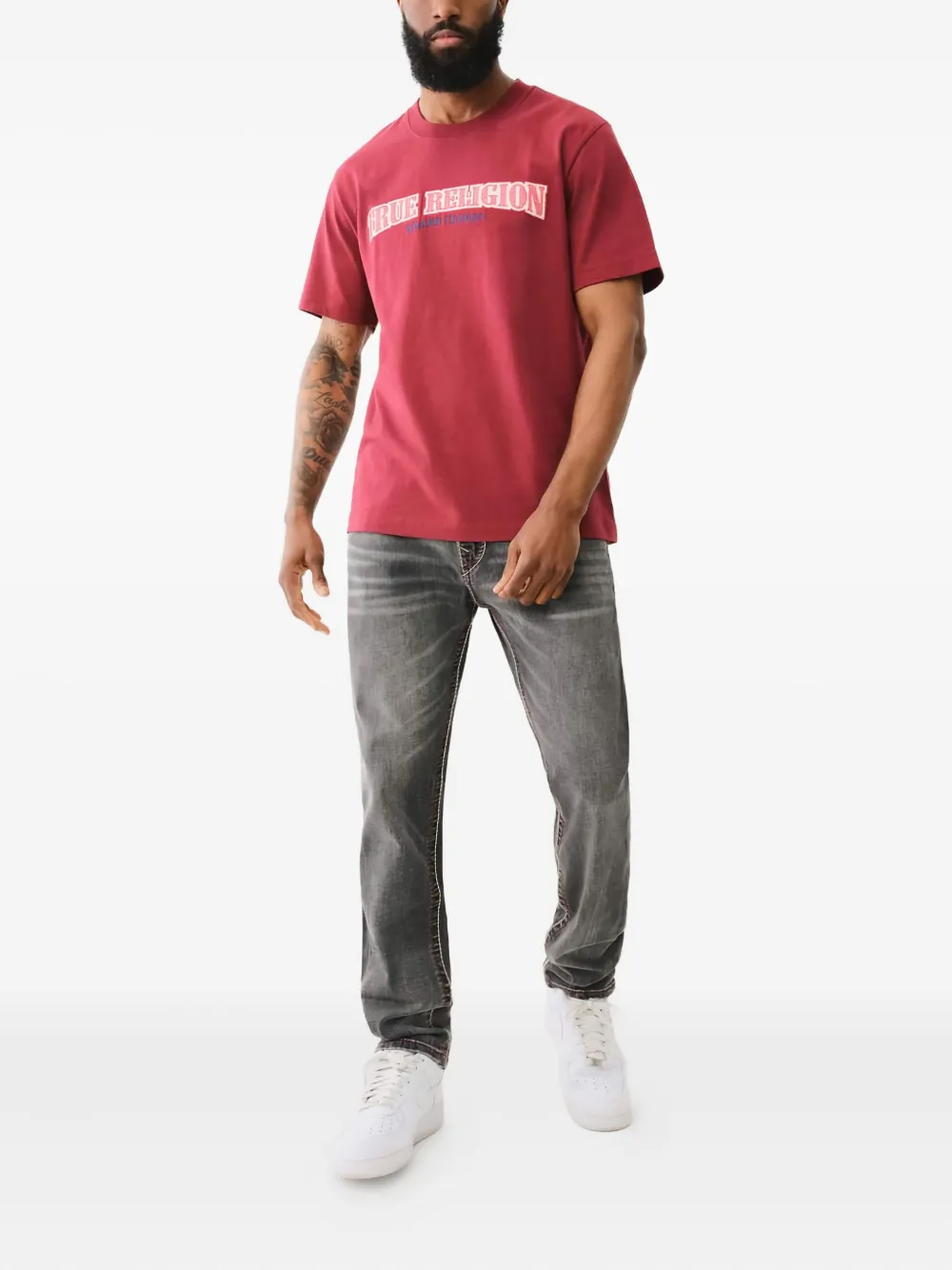 True Religion Big T Rocco slim-fit jeans - Grijs