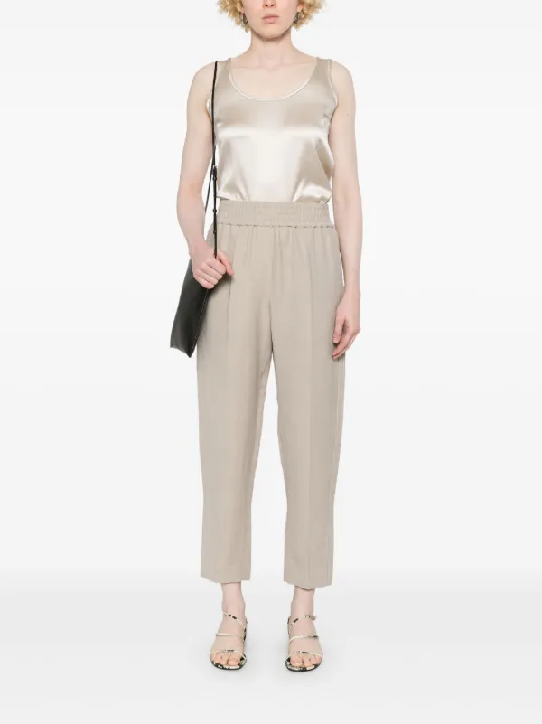 Brunello Cucinelli テーパードパンツ | ニュートラル | FARFETCH JP