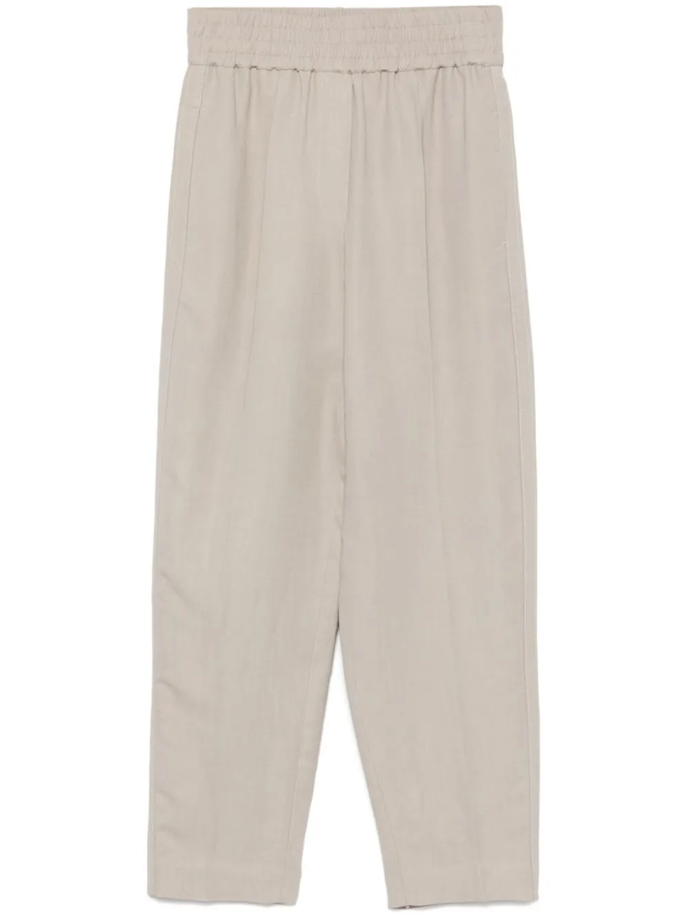 Brunello Cucinelli Tapered Trousers In Neutrals