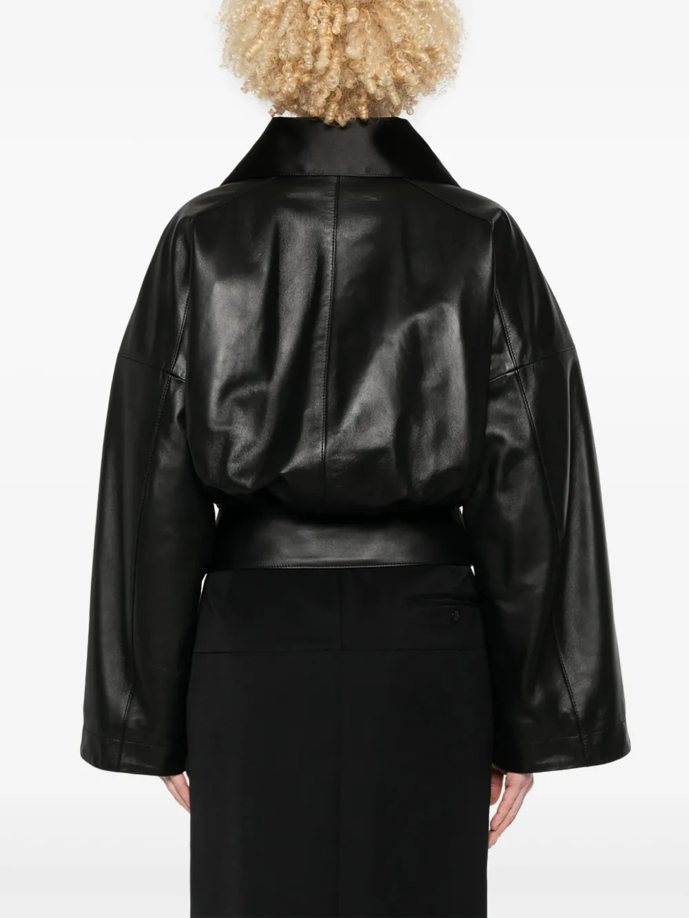 GIVENCHY ADJUSTABLE-COLLAR LEATHER JACKET
