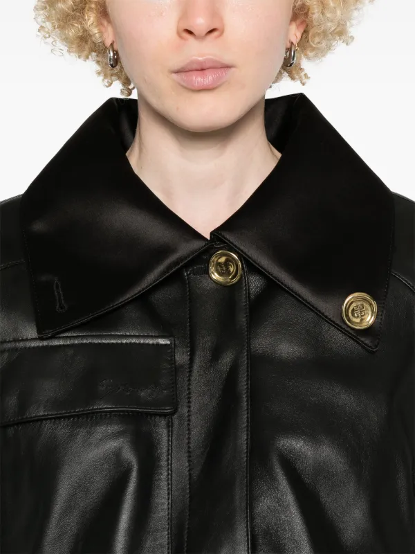 美品 ほぼ未使用 GIVENCHY レザー ジャケット 38 黒 フリンジ付き 美品 ほぼ未使用 GIVENCHY レザー ジャケット 38 黒 フリンジ付き