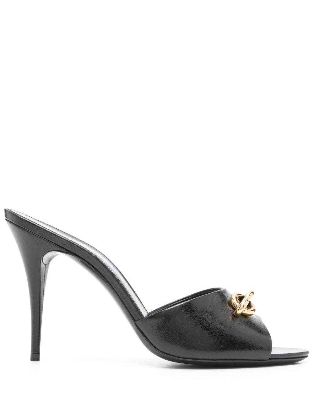 Saint Laurent Pre-Owned 95mm Le Maillon sandals - Black