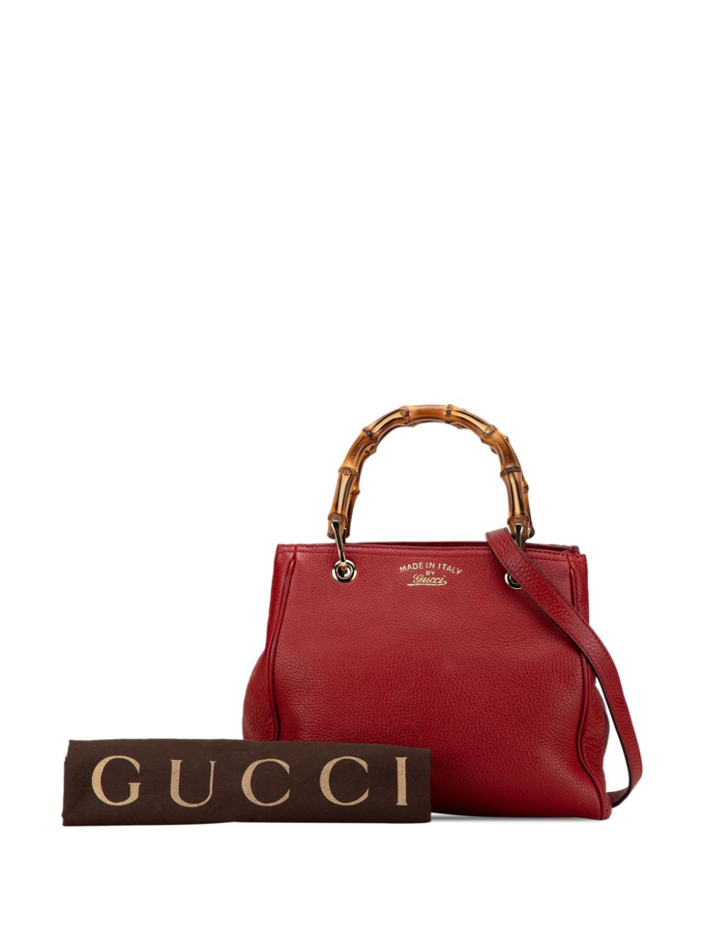 Gucci Pre-Owned 2000-2015 Small Calfskin Bamboo Shopper satchel - Rood