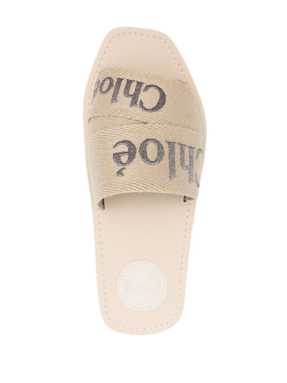 Shop Chloé Woody Slides In Neutrals