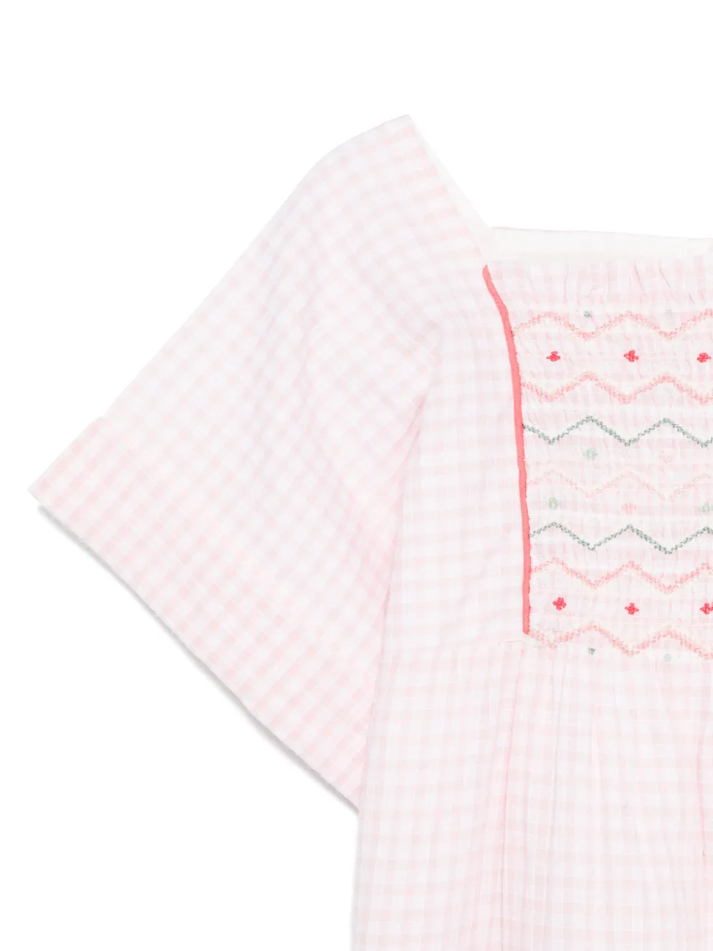 Bonpoint Geruite jurk Roze
