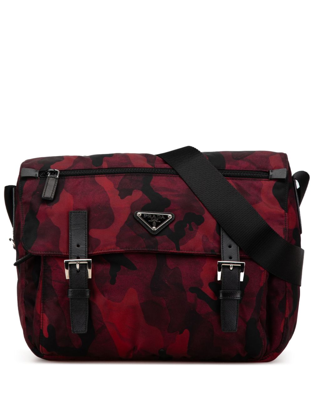 2013-2024 Tessuto Camouflage Zip Double Buckle Messenger crossbody bag