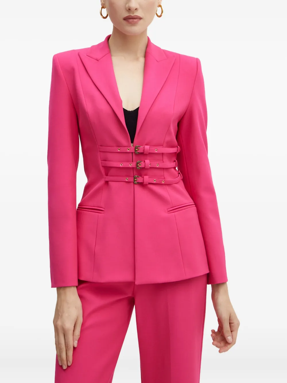 Versace Jeans Couture Blazer con fibbia - Rosa