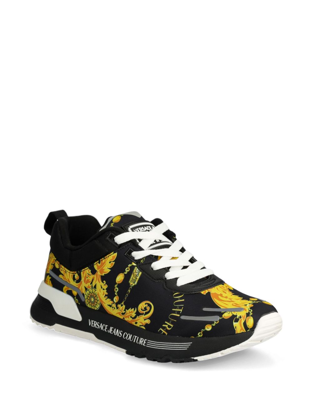 Versace Jeans Couture graphic-print trainers Zwart