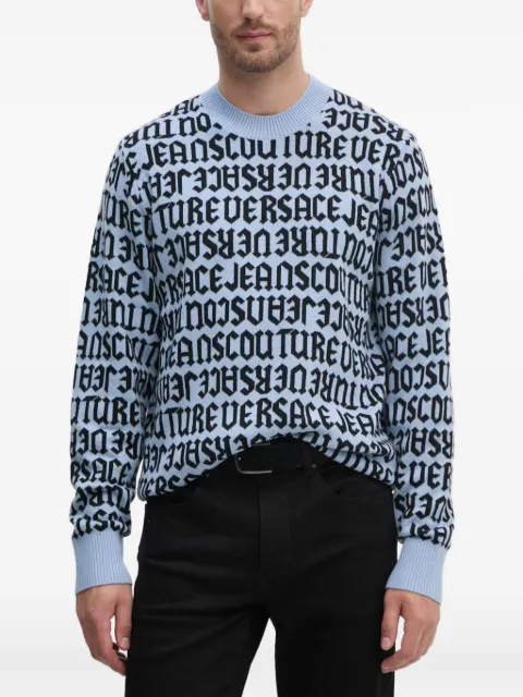 Versace Jeans Couture suéter con motivo de texto