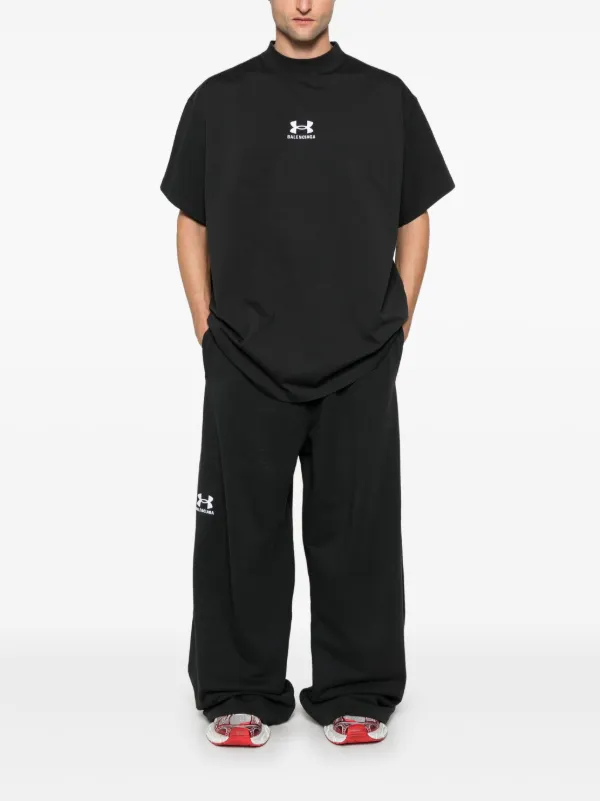 Balenciaga x Under Armour® logo-embroidered T-shirt | Black
