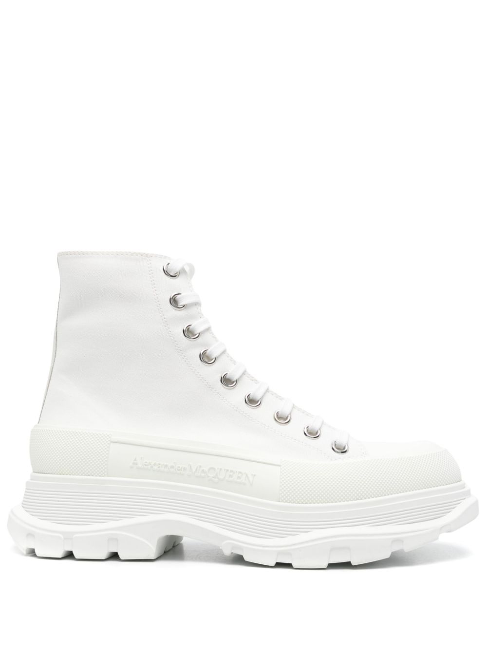 Alexander McQueen Pre-Owned Tread Slick boots - White