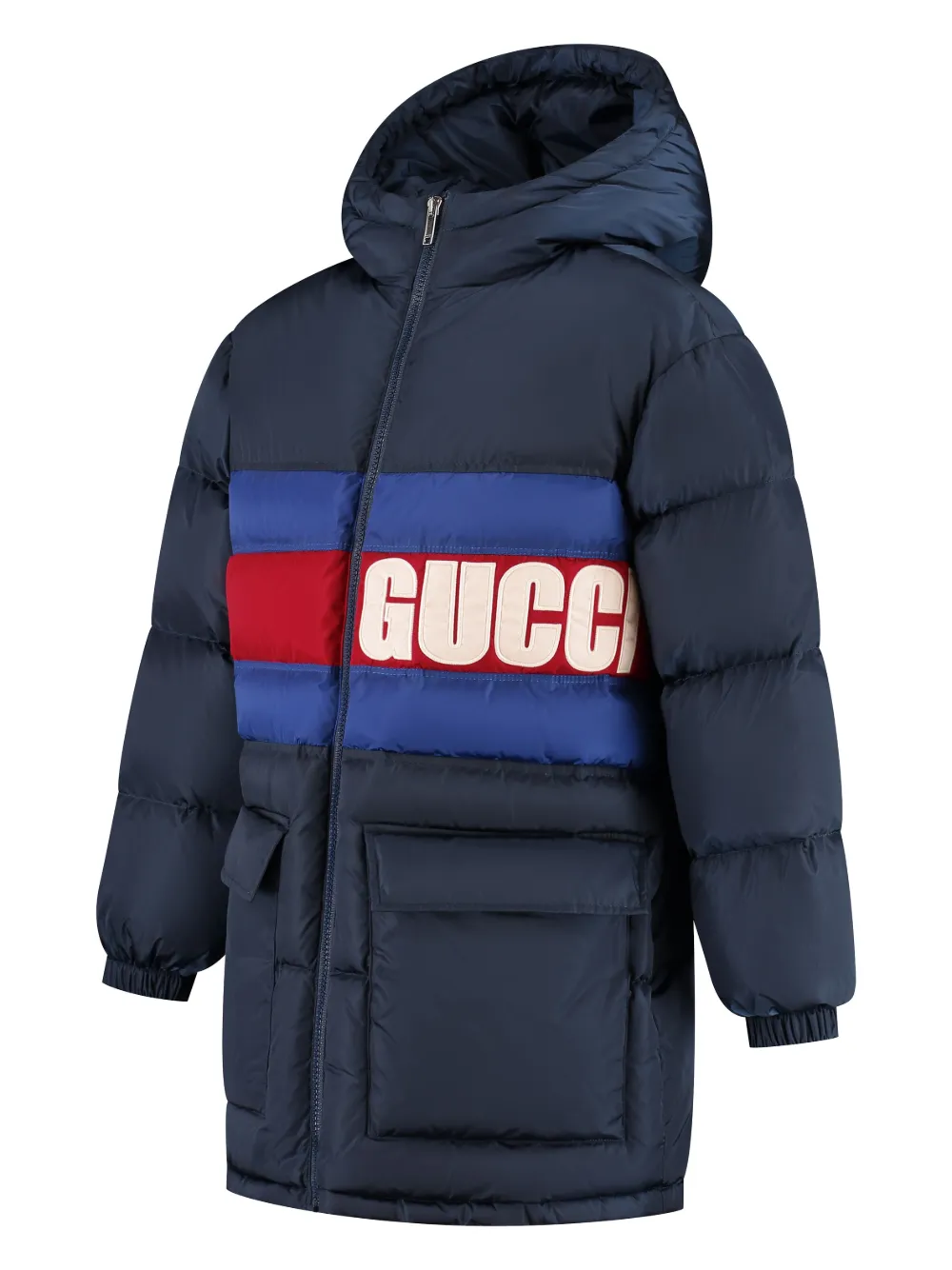 Gucci Kids Jas met capuchon Blauw