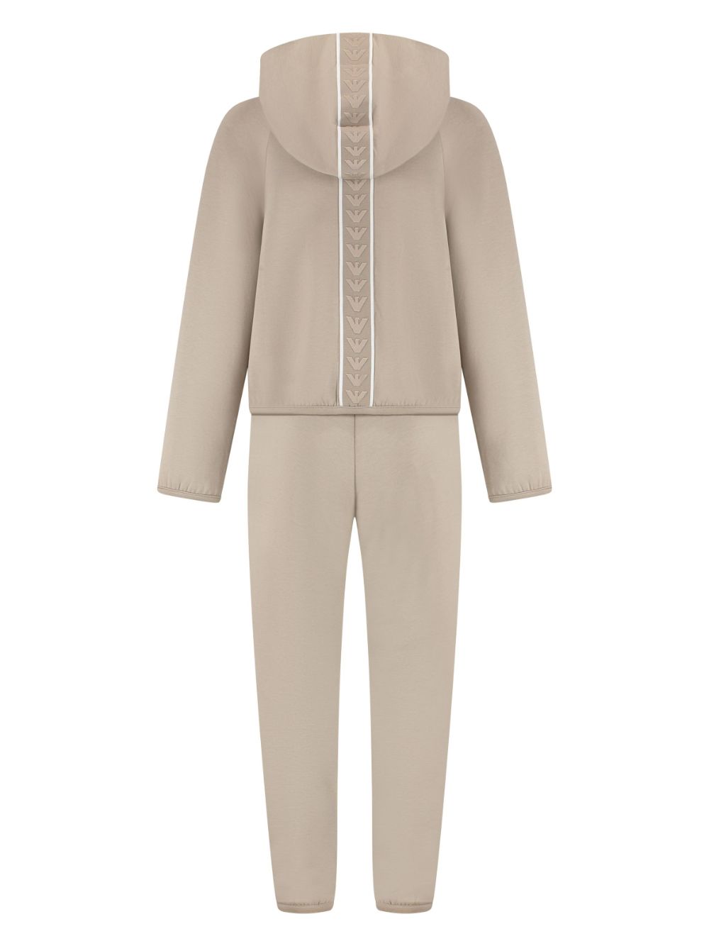 Emporio Armani Kids logo-tape tracksuit - Beige