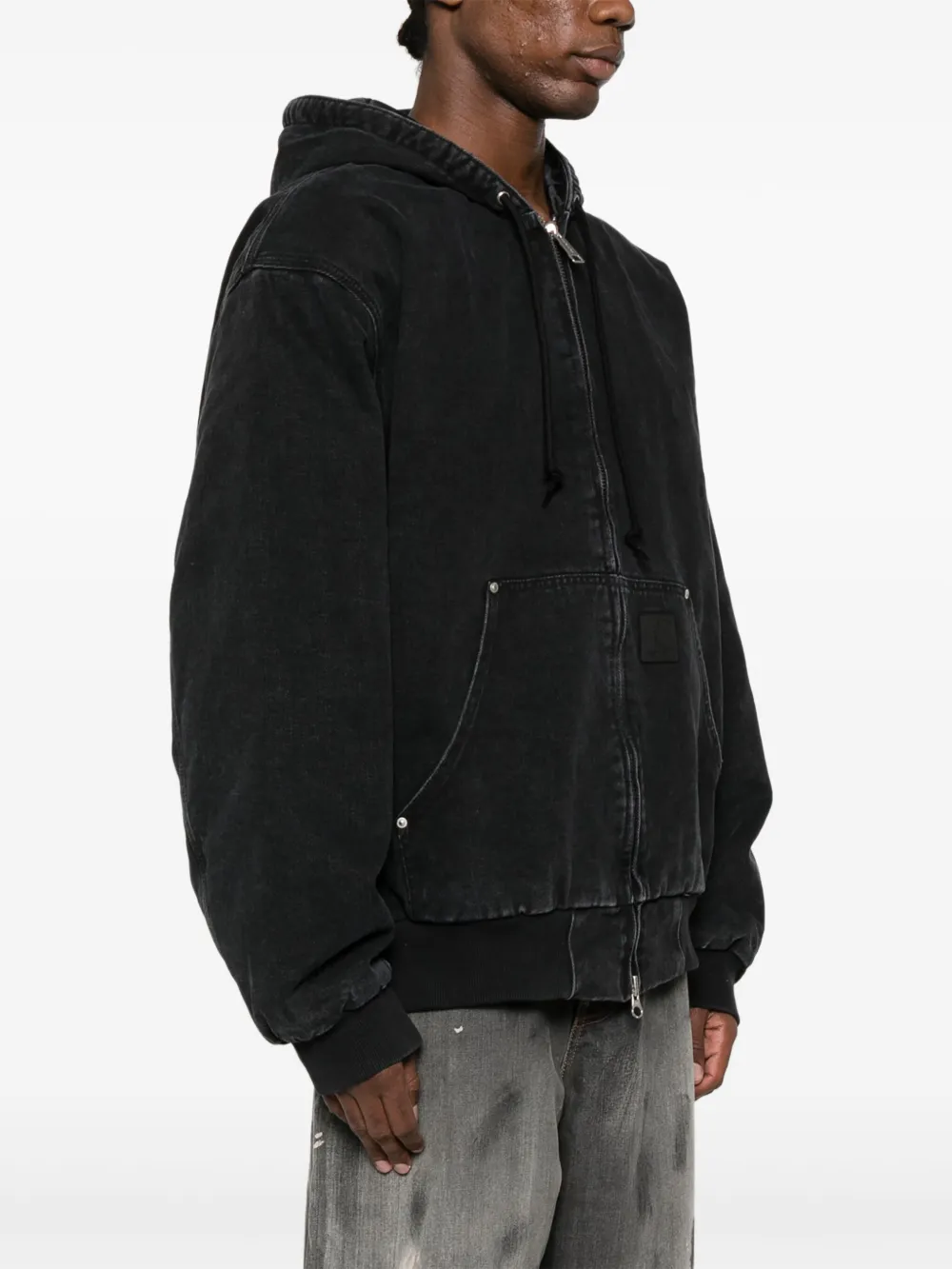 [CARHARTTWIP] OG ACTIVE RIVET JACKET ★大人気★ Carhartt WIP OG Active Rivet Jacket Black Stone Washed