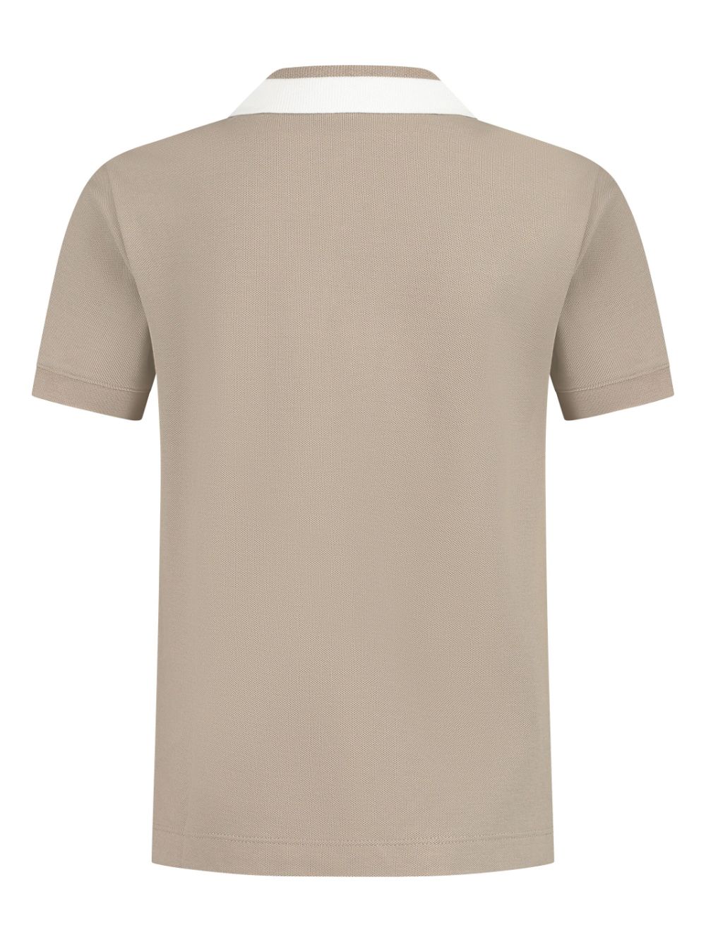 Emporio Armani Kids logo-placket polo shirt - Beige