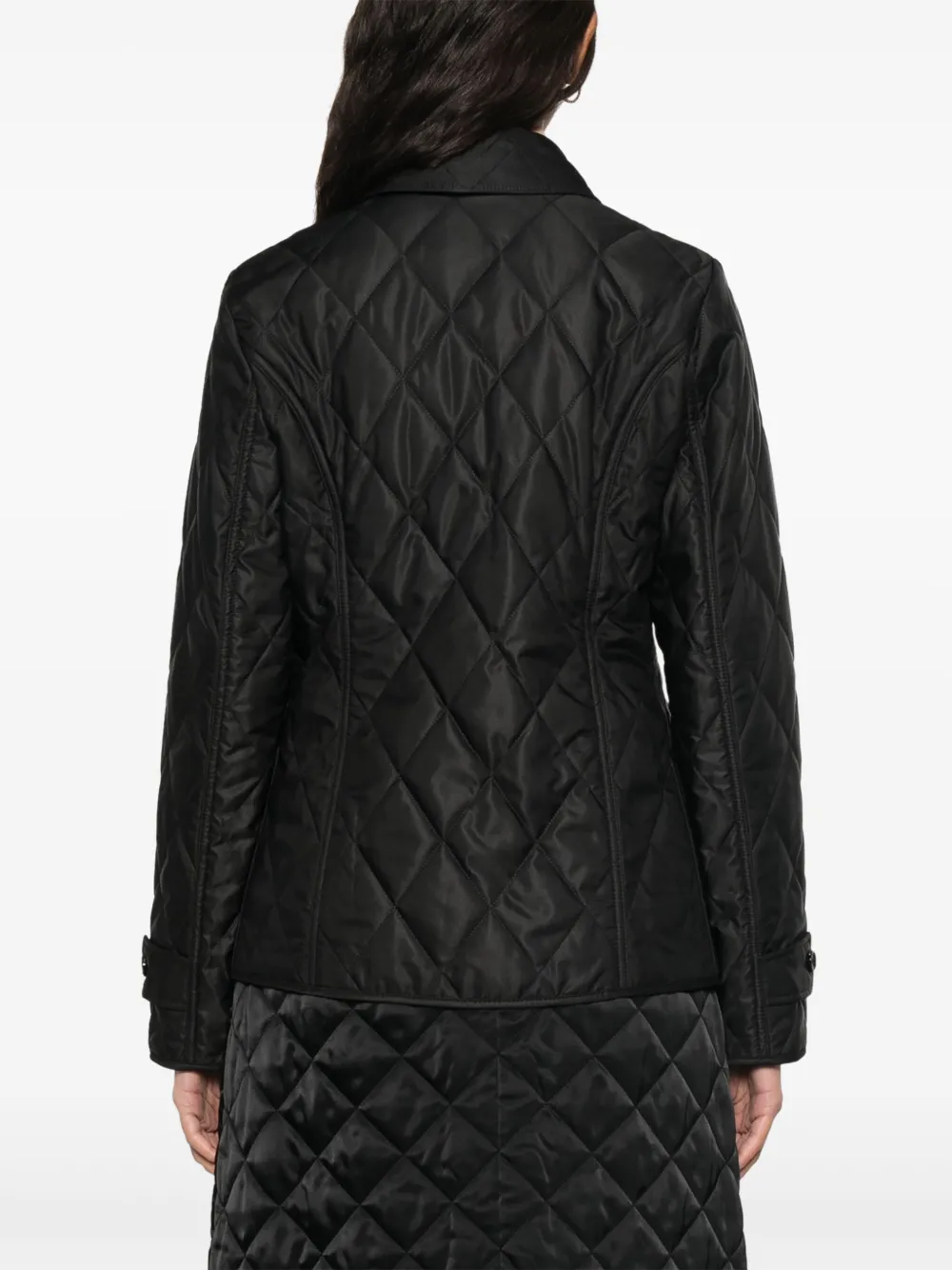 Burberry Gewatteerd jack Zwart