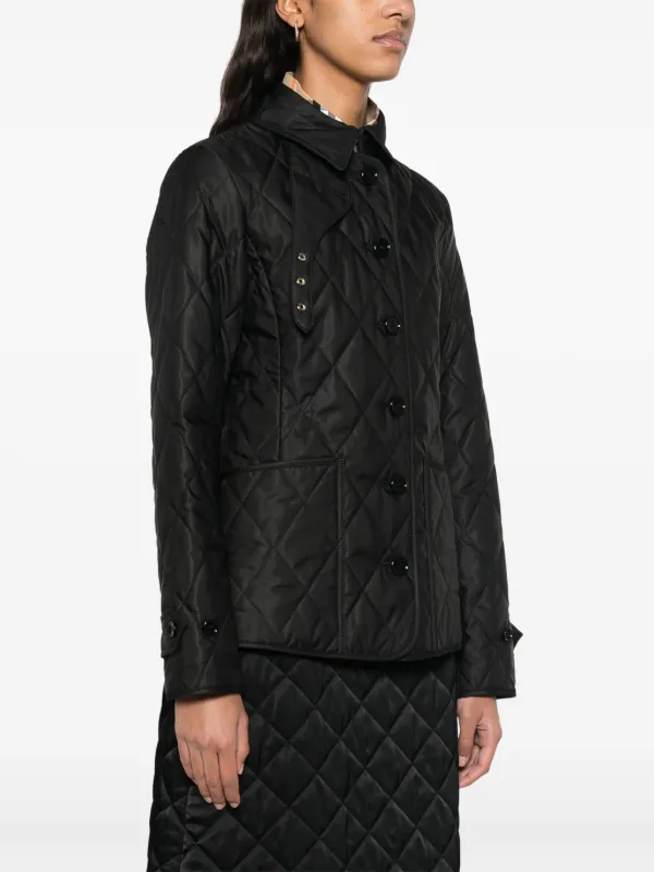 Burberry キルティング ジャケット | ブラック | FARFETCH JP