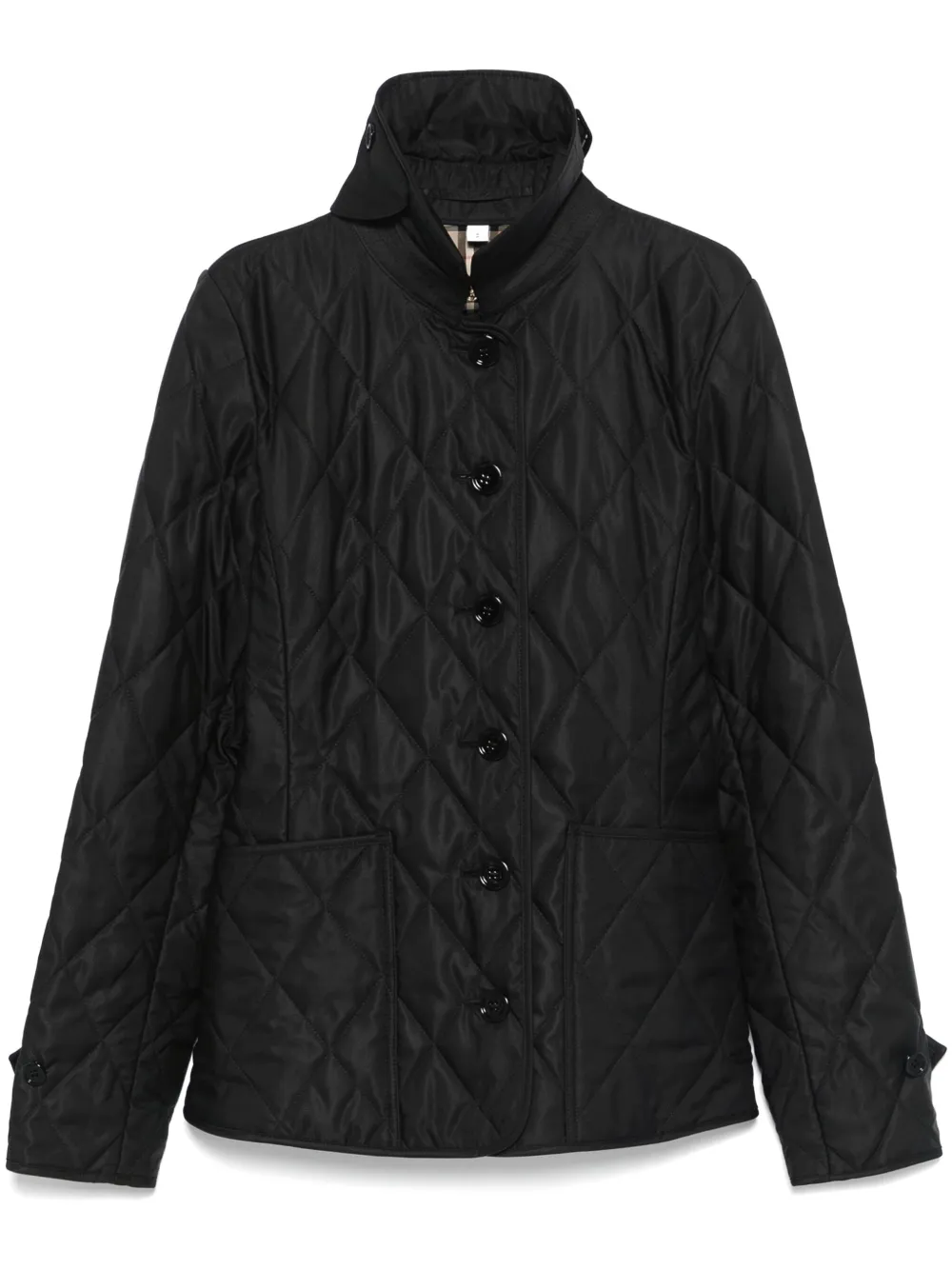 Burberry Gewatteerd jack Zwart