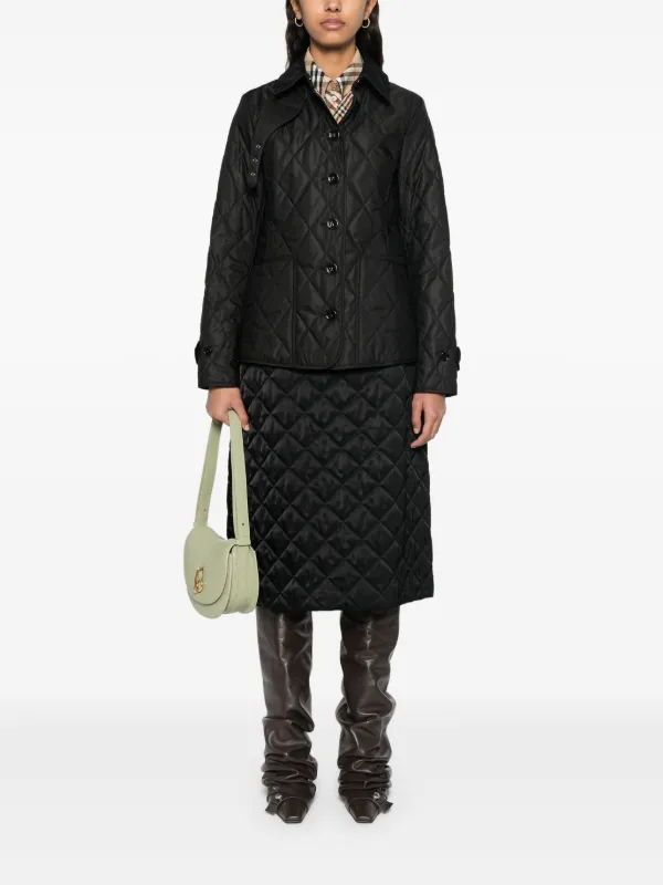 Burberry キルティング ジャケット | ブラック | FARFETCH JP