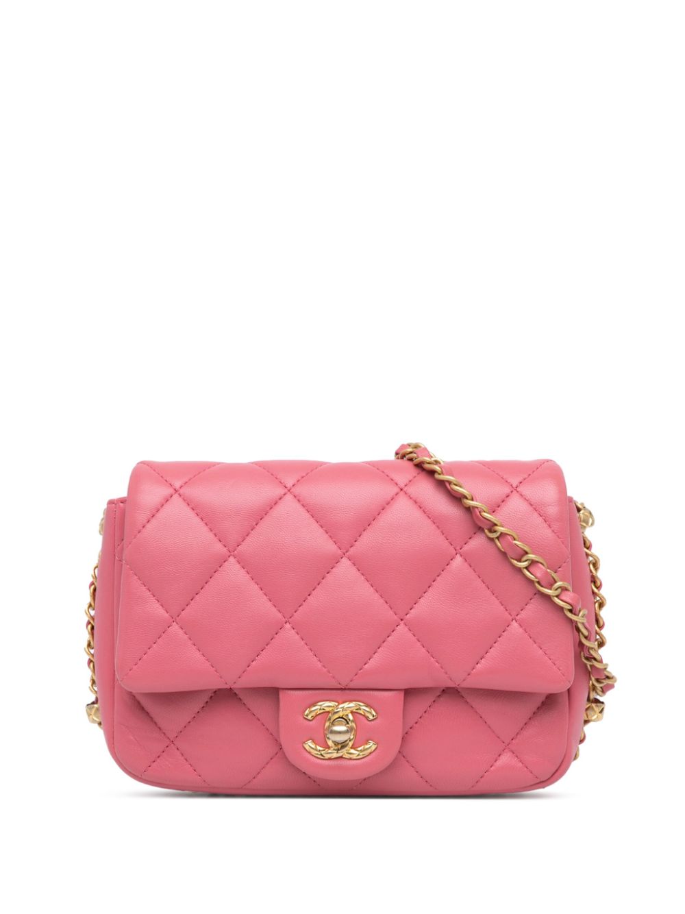 Affordable HOT SALE CHANEL 2021-2023 Small Quilted Lambskin Dynasty Flap crossbody bag Women