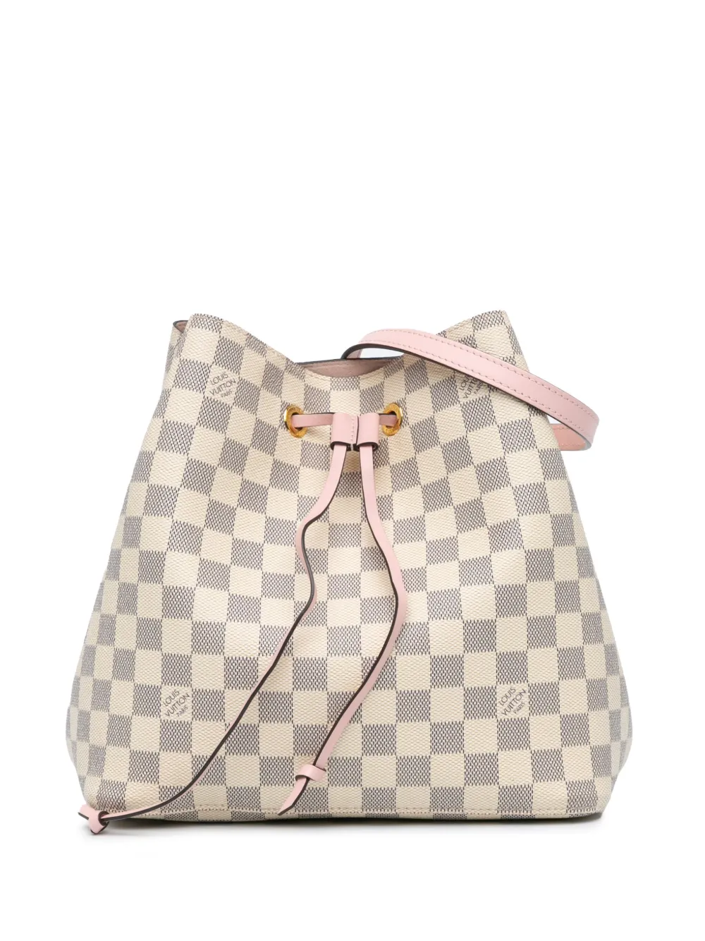 Affordable Louis Vuitton Pre-Owned 2019 Damier Azur Neonoe MM bucket bag WOMEN