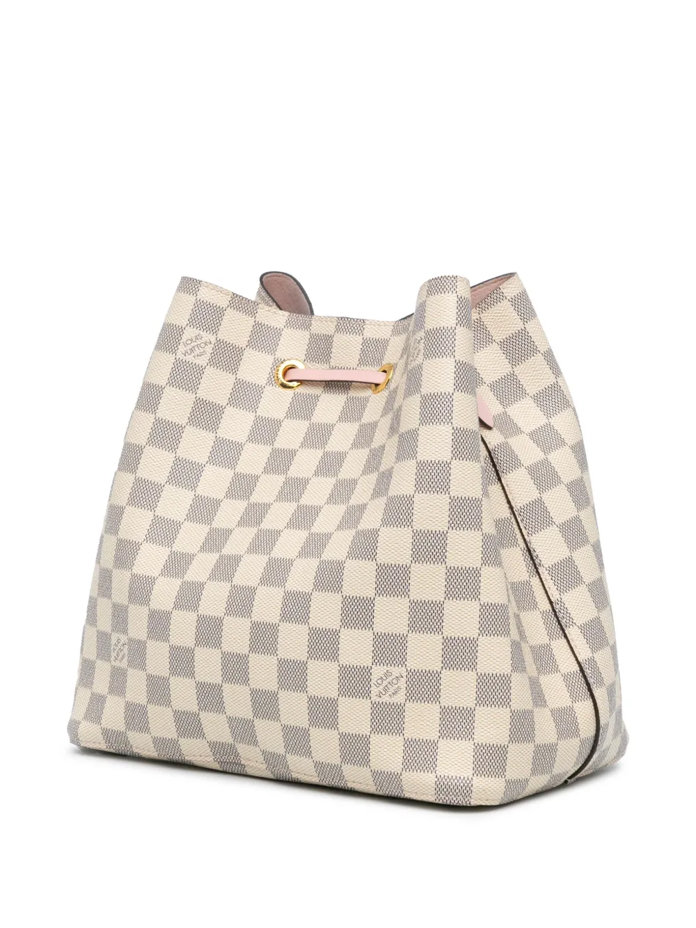 Affordable Louis Vuitton Pre-Owned 2019 Damier Azur Neonoe MM bucket bag WOMEN