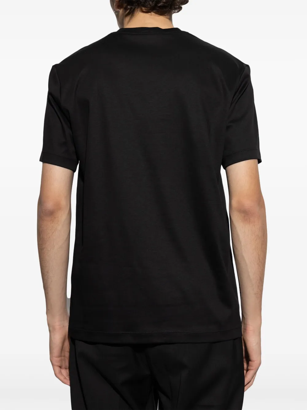 GIORGIO ARMANI LOGO-EMBROIDERED T-SHIRT 